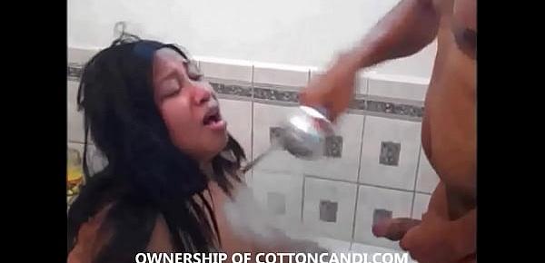  Big Tit Ebony BBW Cotton Candi Humiliated